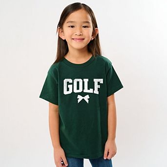 Golf Arched Bow - Youth Short Sleeve Graphic T-Shirt