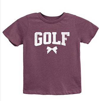 Golf Arched Bow - Youth Short Sleeve Graphic T-Shirt