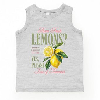 Farm Fresh Lemons Zest of Summer - Toddler Graphic Tank