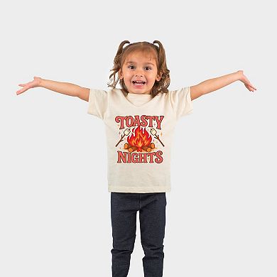 Toasty Nights Marshmallow - Toddler Short Sleeve Graphic T-Shirt