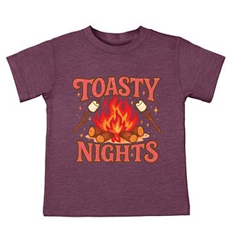 Toasty Nights Marshmallow - Toddler Short Sleeve Graphic T-Shirt