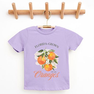 Florida Grown Oranges - Youth Short Sleeve Graphic T-Shirt