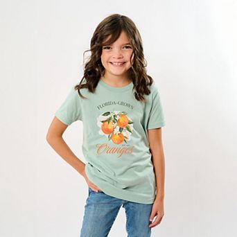 Florida Grown Oranges - Youth Short Sleeve Graphic T-Shirt