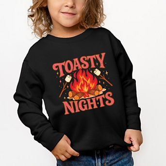 Toasty Nights Marshmallow - Toddler Graphic Sweatshirt
