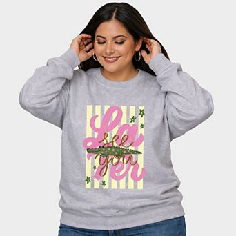 See You Later Alligator - Women's Plus Sized Graphic Sweatshirt