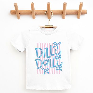 Dilly Dally Stripes - Youth Short Sleeve Graphic T-Shirt