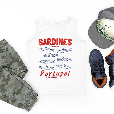 Sardines Portugal Fish Market - Youth Tank Top