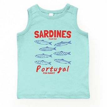 Sardines Portugal Fish Market - Youth Tank Top