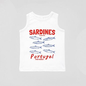Sardines Portugal Fish Market - Youth Tank Top