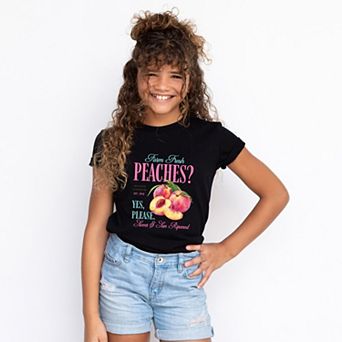 Farm Fresh Peaches - Youth Short Sleeve Graphic T-Shirt