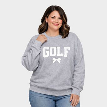 Golf Arched Bow - Women's Plus Sized Graphic Sweatshirt