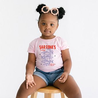 Sardines With Lemon and Olive Oil - Toddler Short Sleeve Graphic T-Shirt
