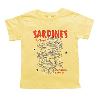 Sardines With Lemon and Olive Oil - Toddler Short Sleeve Graphic T-Shirt