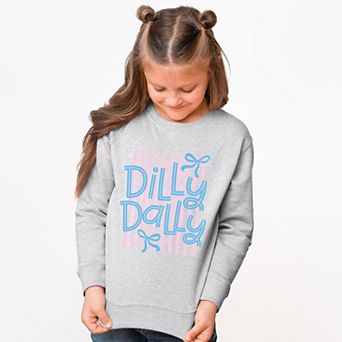Dilly Dally Stripes - Youth Graphic Sweatshirt