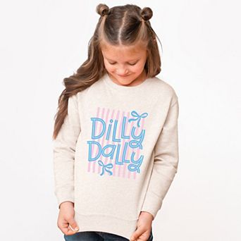Dilly Dally Stripes - Youth Graphic Sweatshirt