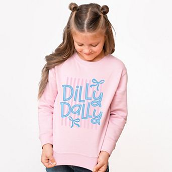Dilly Dally Stripes - Youth Graphic Sweatshirt