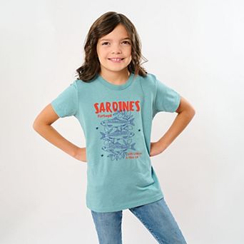 Sardines With Lemon and Olive Oil - Youth Short Sleeve Graphic T-Shirt