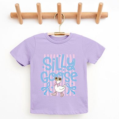 Silly Goose Stripes - Youth Short Sleeve Graphic T-Shirt