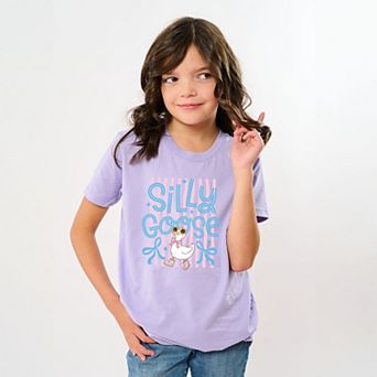 Silly Goose Stripes - Youth Short Sleeve Graphic T-Shirt