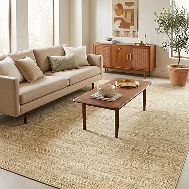 Fashionwu Modern Solid Texture Rug Soft Thin Carpet Home Decor Washable Non Slip Mat for Living Room