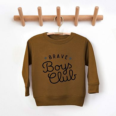 Brave Boys Club Cursive - Toddler Graphic Sweatshirt