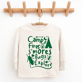 Camp Fire S'mores - Youth Long Sleeve Graphic T-Shirt