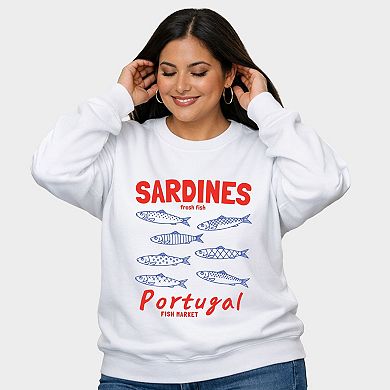 Sardines Portugal Fish Market - Women's Plus Sized Graphic Sweatshirt