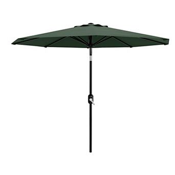 Outdoor Market Patio Umbrella with 8 Sturdy Ribs, Crank & Tilt for Pool, Deck, Yard and Garden