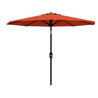 Outdoor Market Patio Umbrella with 8 Sturdy Ribs, Crank & Tilt for Pool, Deck, Yard and Garden