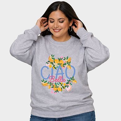 Ciao Bella Lemon - Women's Plus Sized Graphic Sweatshirt