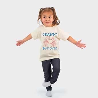 Crabby But Cute - Toddler Short Sleeve Graphic T-Shirt