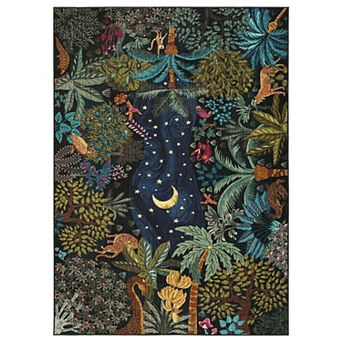 Fashionwu Modern Animal Pattern Area Rug for Apartment Cozy Home Decor Soft Thin Carpet