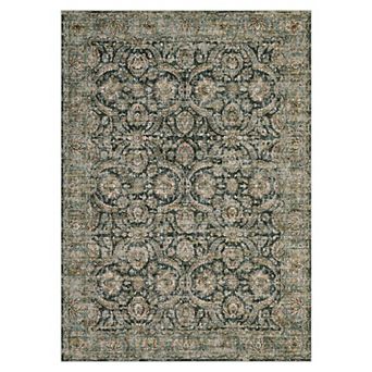Fashionwu Vintage Distressed Pattern Rug Soft Carpet Washable Non Slip Mat for Living Room Decor