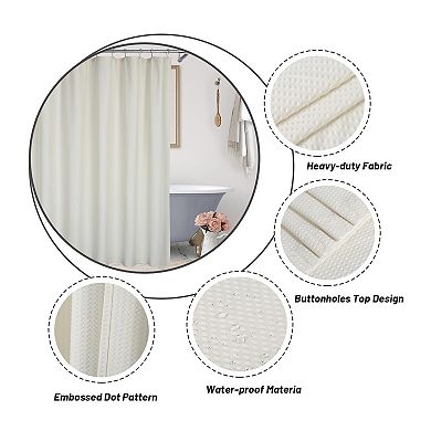 Waterproof Soft Microfiber Fabric Shower Curtain or Liner for Bathroom