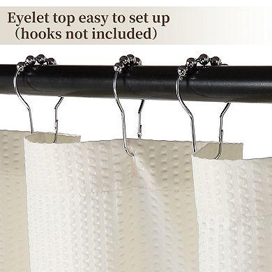 Waterproof Soft Microfiber Fabric Shower Curtain or Liner for Bathroom