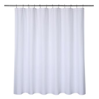 Waterproof Soft Microfiber Fabric Shower Curtain or Liner for Bathroom