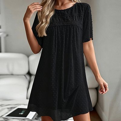 loose fitting shift dresses Cut Loose Leoni Floral Print Modern Shift Dress