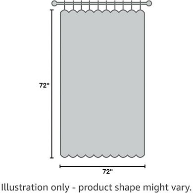 Waterproof Fabric Shower Curtain or Liner with Magnets for Bathroom