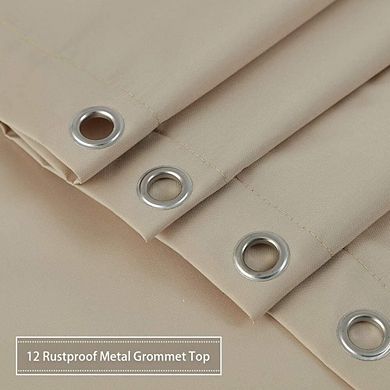 Waterproof Fabric Shower Curtain or Liner with Magnets for Bathroom