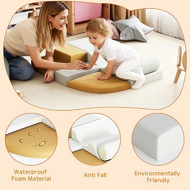 Toddler Climbing Toys, Soft Foam for Crawling & Sliding, Lightweight & Easy Clean