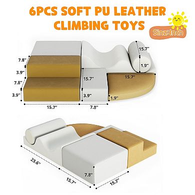 Toddler Climbing Toys, Soft Foam for Crawling & Sliding, Lightweight & Easy Clean