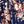 Navy Blue Pink Floral