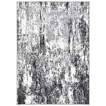 Fashionwu Modern Abstract Indoor Rug Carpet for Living Room Non Slip Washable Mats Home Decor