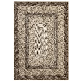 Fashionwu Modern Braided Texture Rug Carpet for Living Room Non Slip Washable Mats Pet Friendly