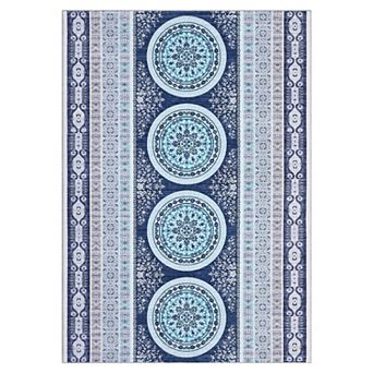 Fashionwu Vintage Traditional Indoor Rug Stain Resistant Washable Carpet for Living Room Bedroom