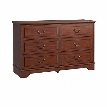 6 Drawer Dresser Storage Cabinet Wood Chest Organizer for Home