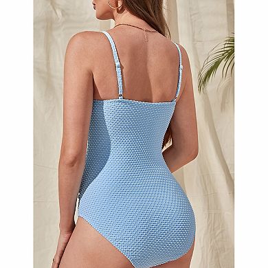 Maternity Textured One-Piece Swimsuit
