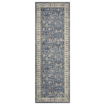 Boho Area Rug Machine Washable, Low Pile, Non-Slip Carpet