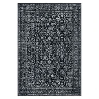 Vintage Floral Boho Area Rugs, Washable Runner Rug Carpet for Living Room Bedroom Nursery Hallway