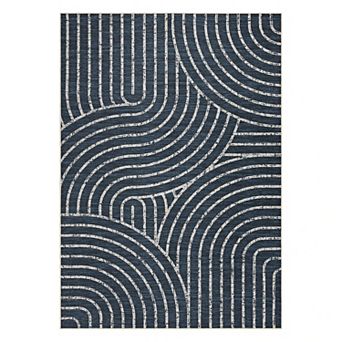 Modern Rainbow Easy Jute Area Rugs, Washable Boho Abstract Natural Contemporary Runners Carpet